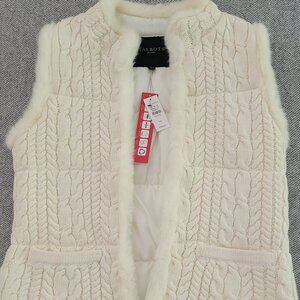 Talbots Cardigan Sweater Vest size petite small